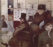 Jean-Louis Forain In the  Cafe Sweden oil painting artist